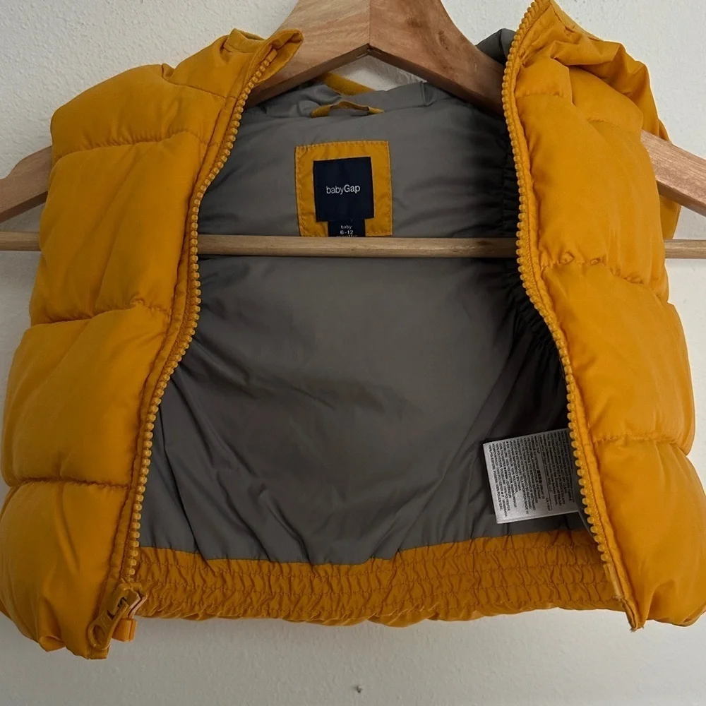 GAP Baby Yellow Quilted Vest